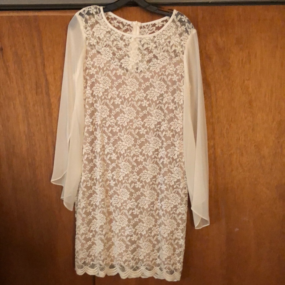 Cream lace dress